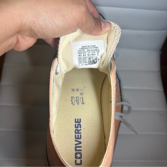 Converse Peach Low-Top Sneakers - Picture 8 of 9